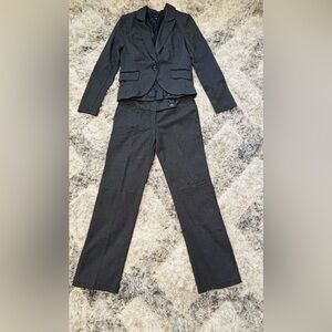 BCX Black and Gray Houndstooth Blazer